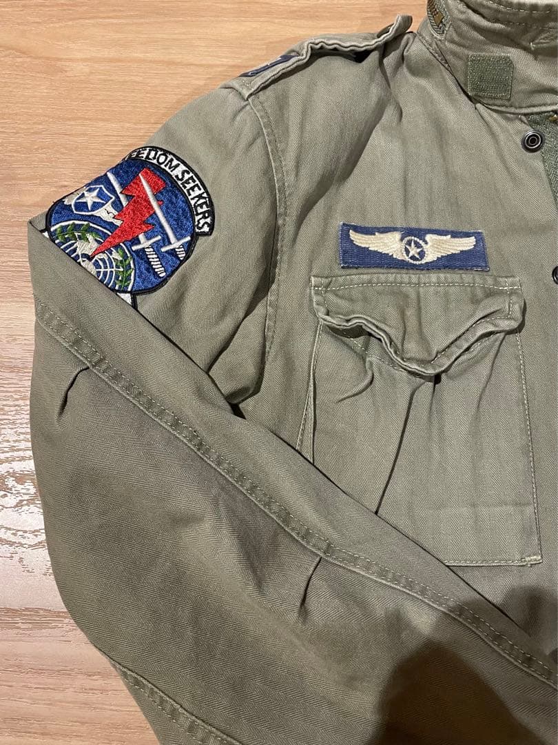 希少XS！名作 ポロ ラルフローレンM-65 フィールドジャケット ワッペン