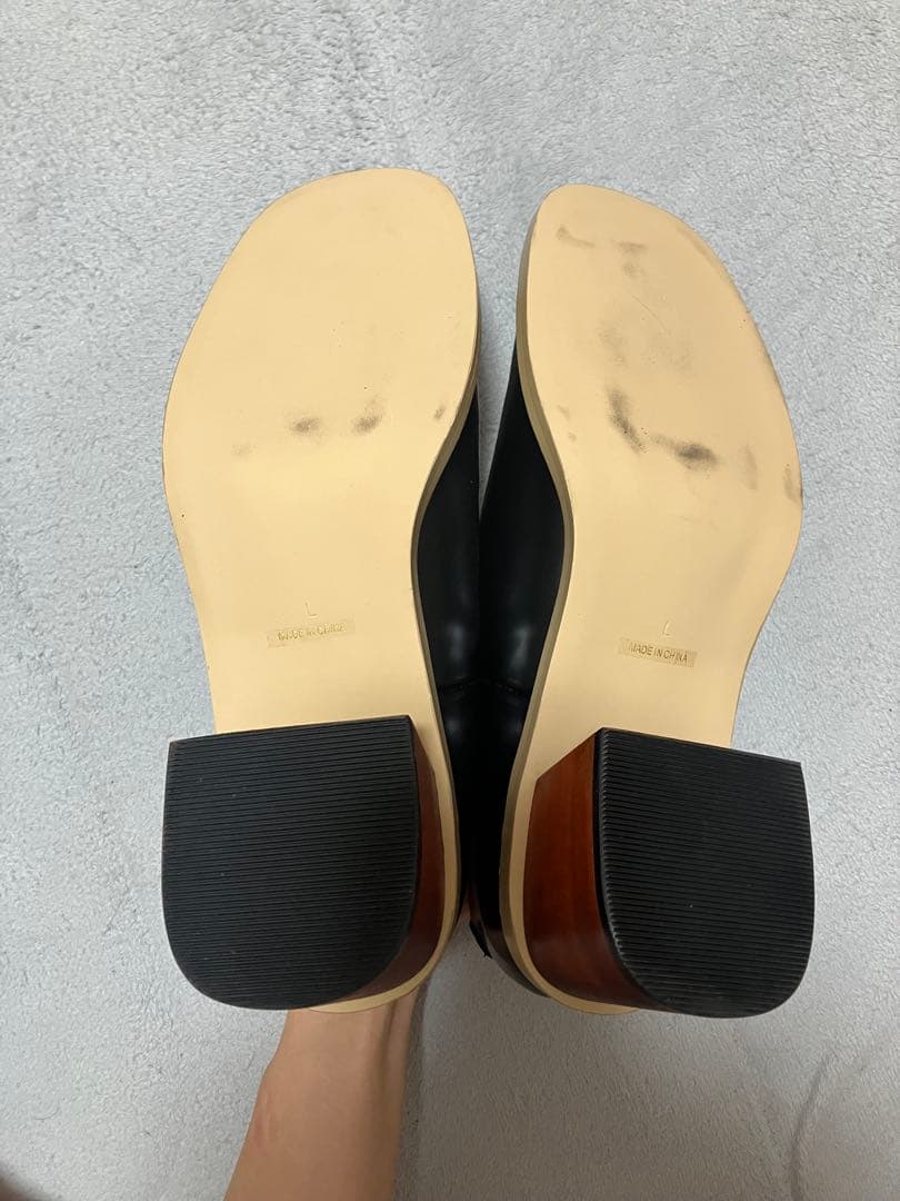 user_f96b0ee5様専用】 カラーブロックスクエアパンプス - メルカリ