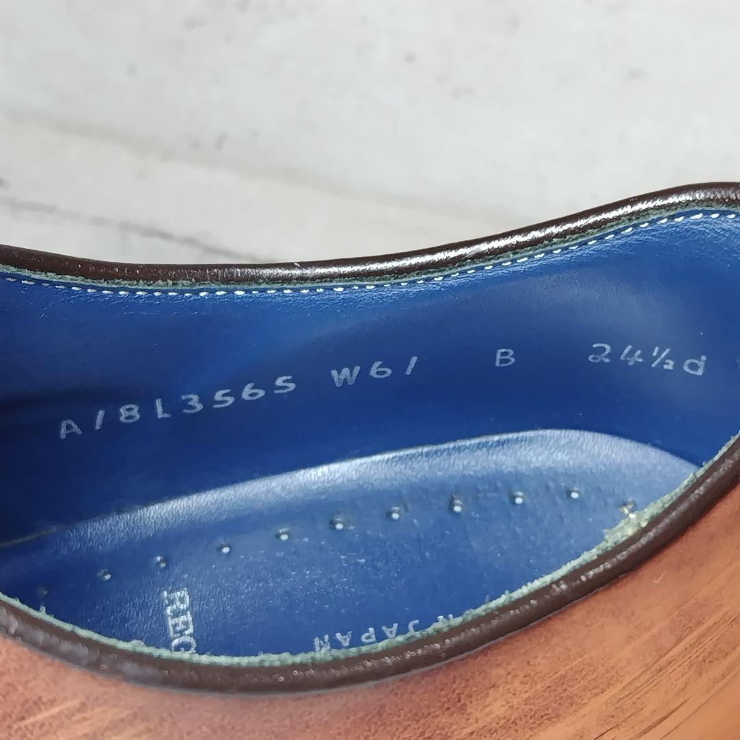 【美品】 リーガル REGAL W61 ストレートチップ 茶 24.5cm