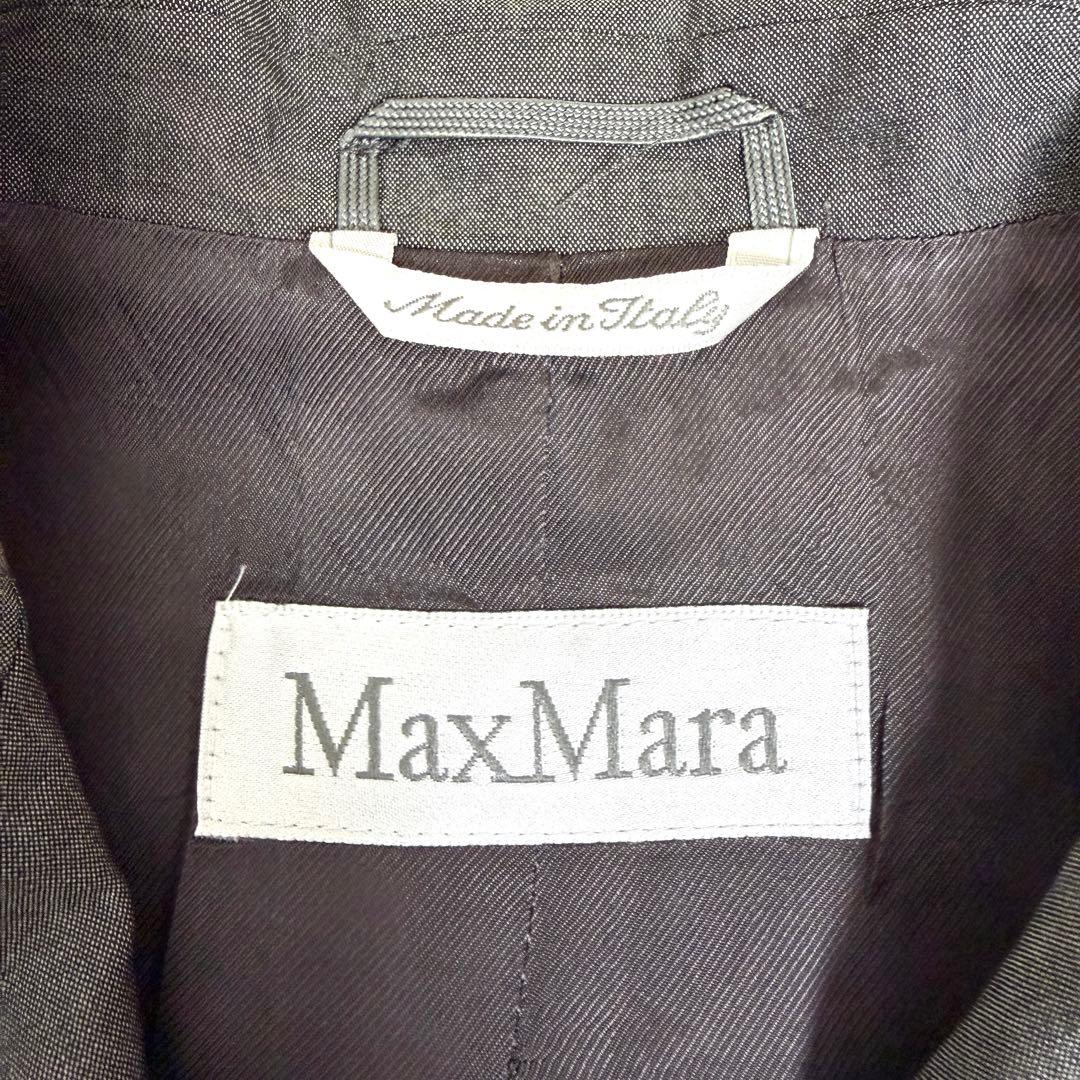 極美品✨MaxMara 白タグ シルク ウール セットアップ スーツ 42/34