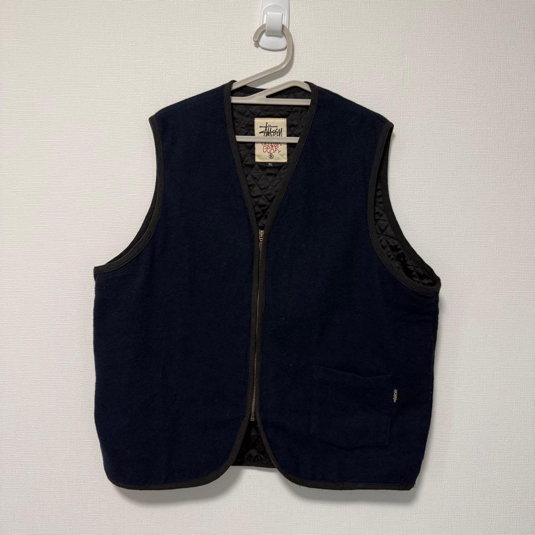 90's stussy キルティングベスト USA製 XL 中古・古着通販】stussy (ステューシー) Diamond Quilted Vest