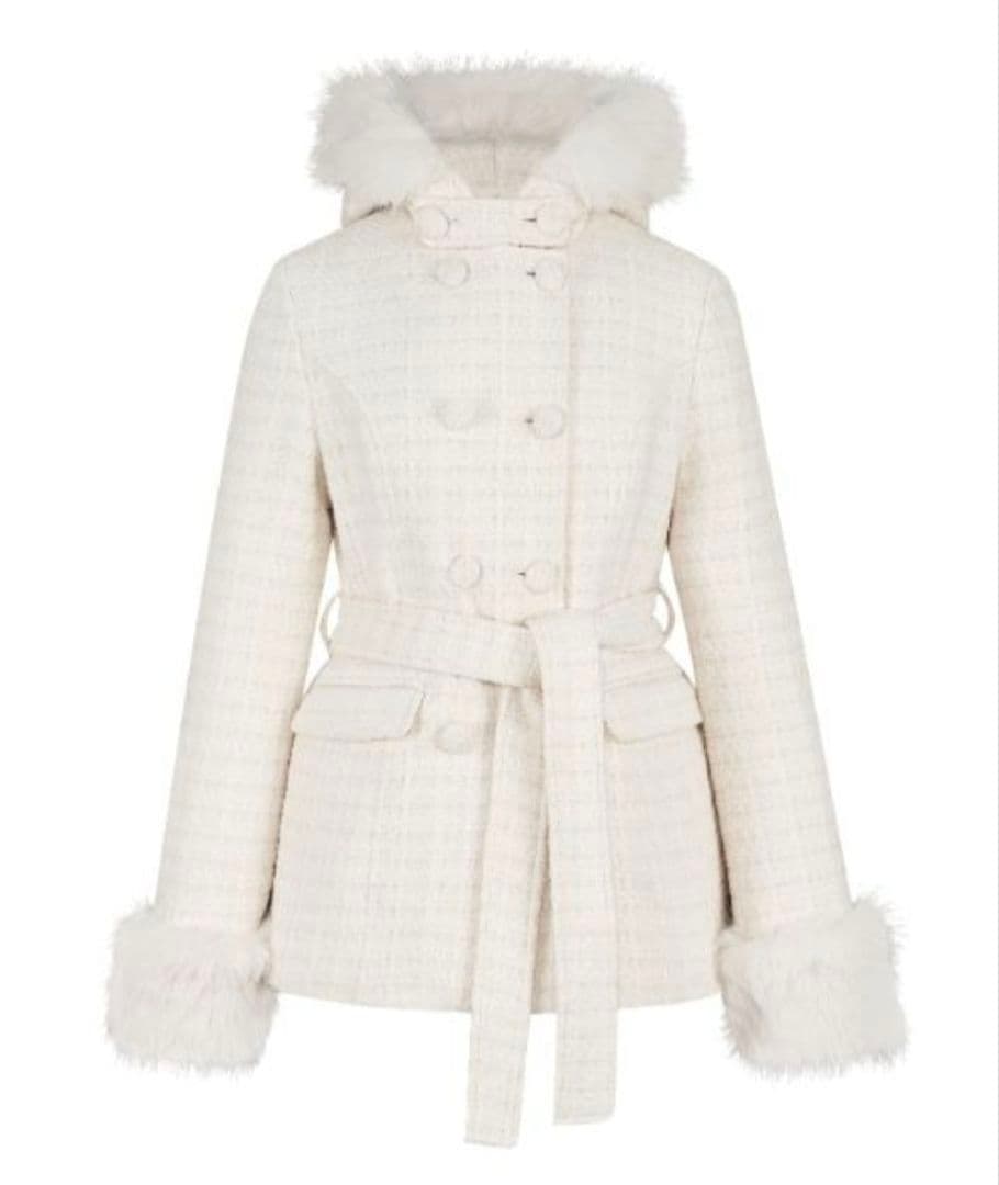 andwang Twinkle Button Tweed Coat - メルカリ