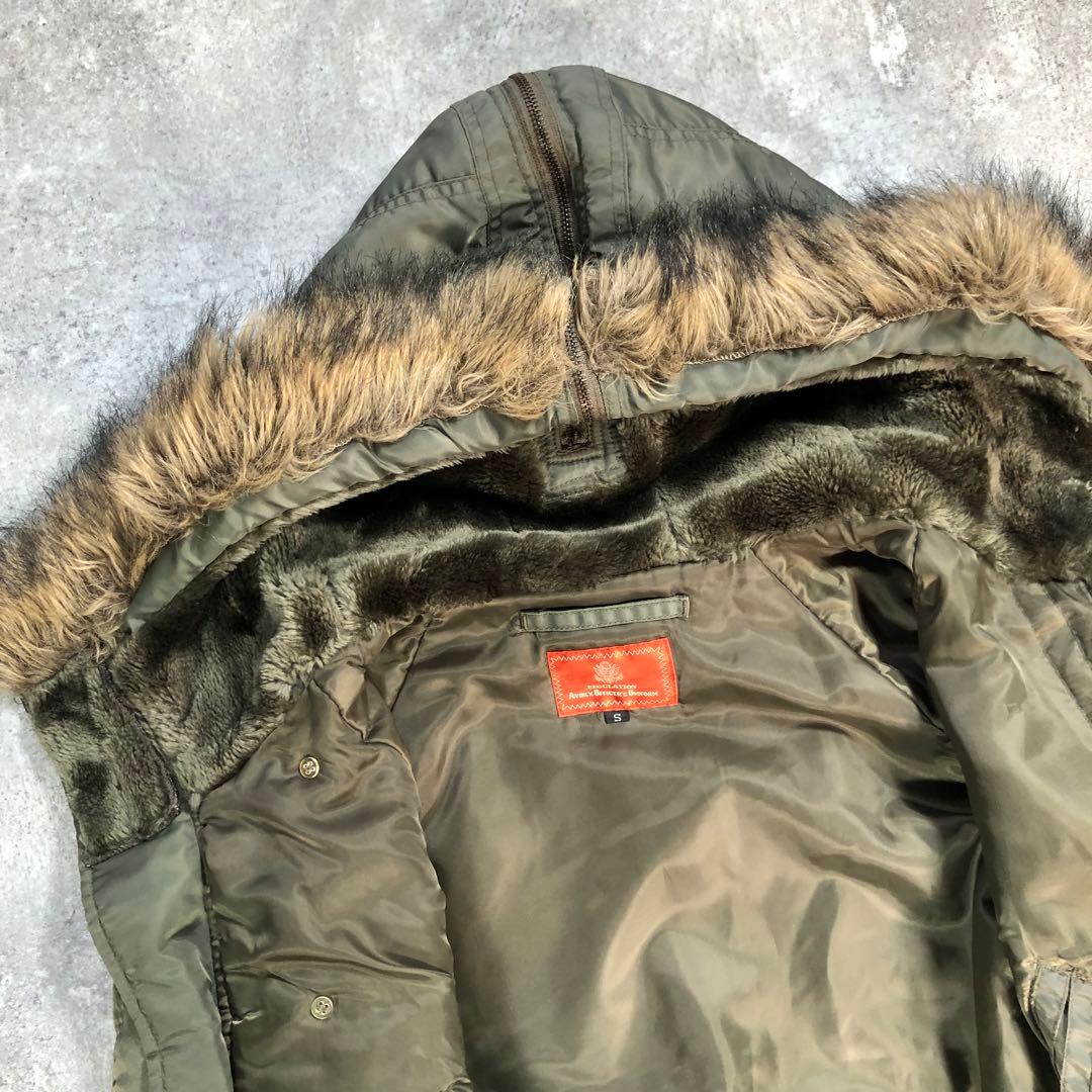 AVIREX N-2B フライトジャケット【S】カーキ ミリタリー 短丈 - メルカリ