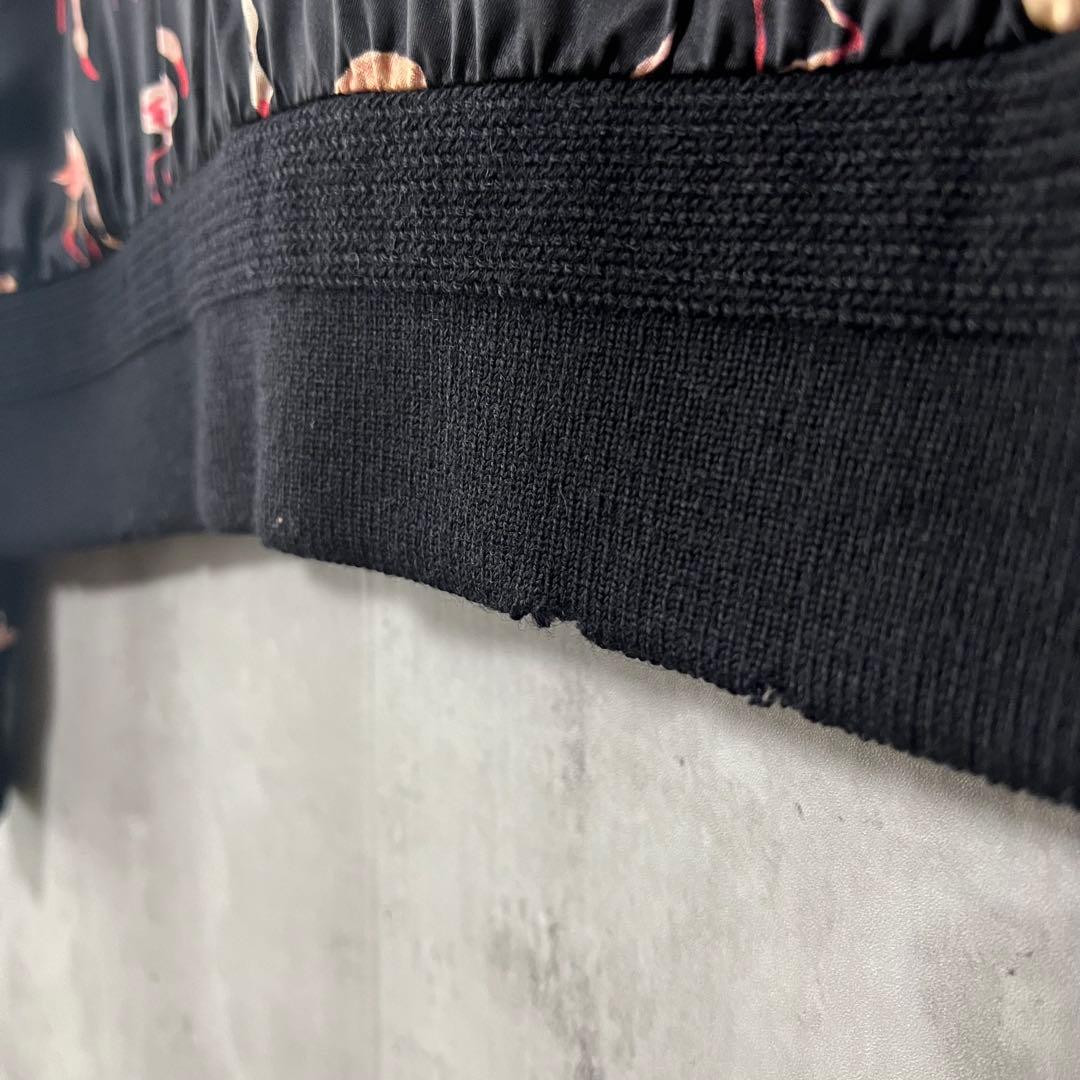 極美品】サンローラン ダメージ加工 ジャケット ブルゾン フラミンゴ