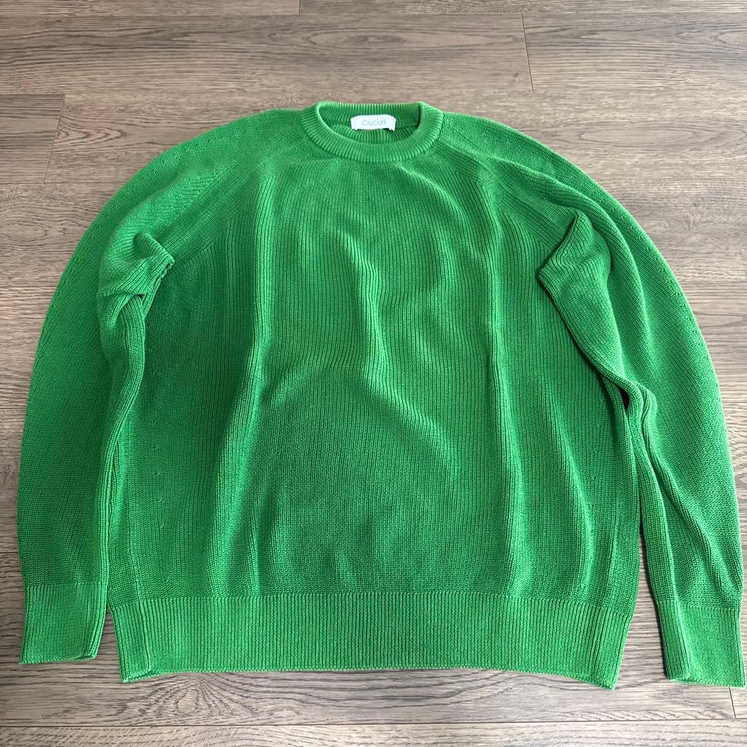 ハーマン　Cruciani グリーン ニットセーター Grass Green Cashmere Round Neck Jumper – Turnbull & Asser US