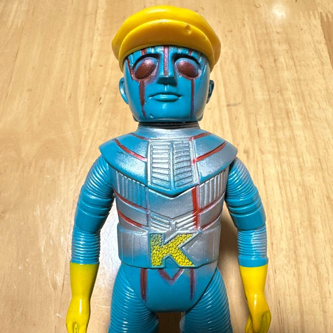 ポピー ミドルサイズ ソフビ人形 ロボット刑事K ハンチング帽子付き