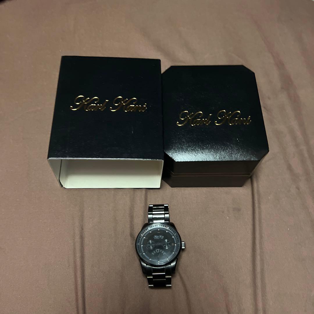 Karl Kaniメンズ時計 黒アバランチ好きに