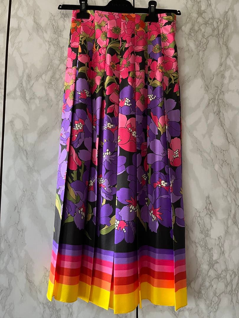 GUCCI フローラ フラワーロングスカート S115207180 - スカート公式 ストア