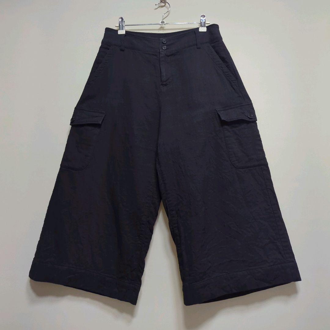 ★日本製 Plantation コットンリネン カーゴ ガウチョパンツ はたやカーゴ 302PT［ リネン］ | 新見本工場 オンラインストア