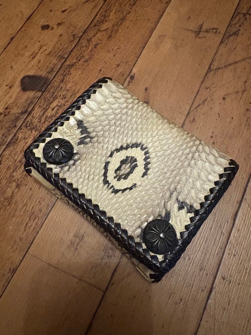 小物 unknown Python leather tracker wallet short tracker wallet custom Python パイソンカスタム 蛇革 ショート