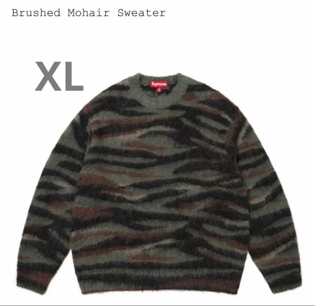 Brushed Mohair Sweater タイガーカモ　XL Supreme - SUPREME 25aw Brushed Mohair Sweater Tiger Camo サイズMの