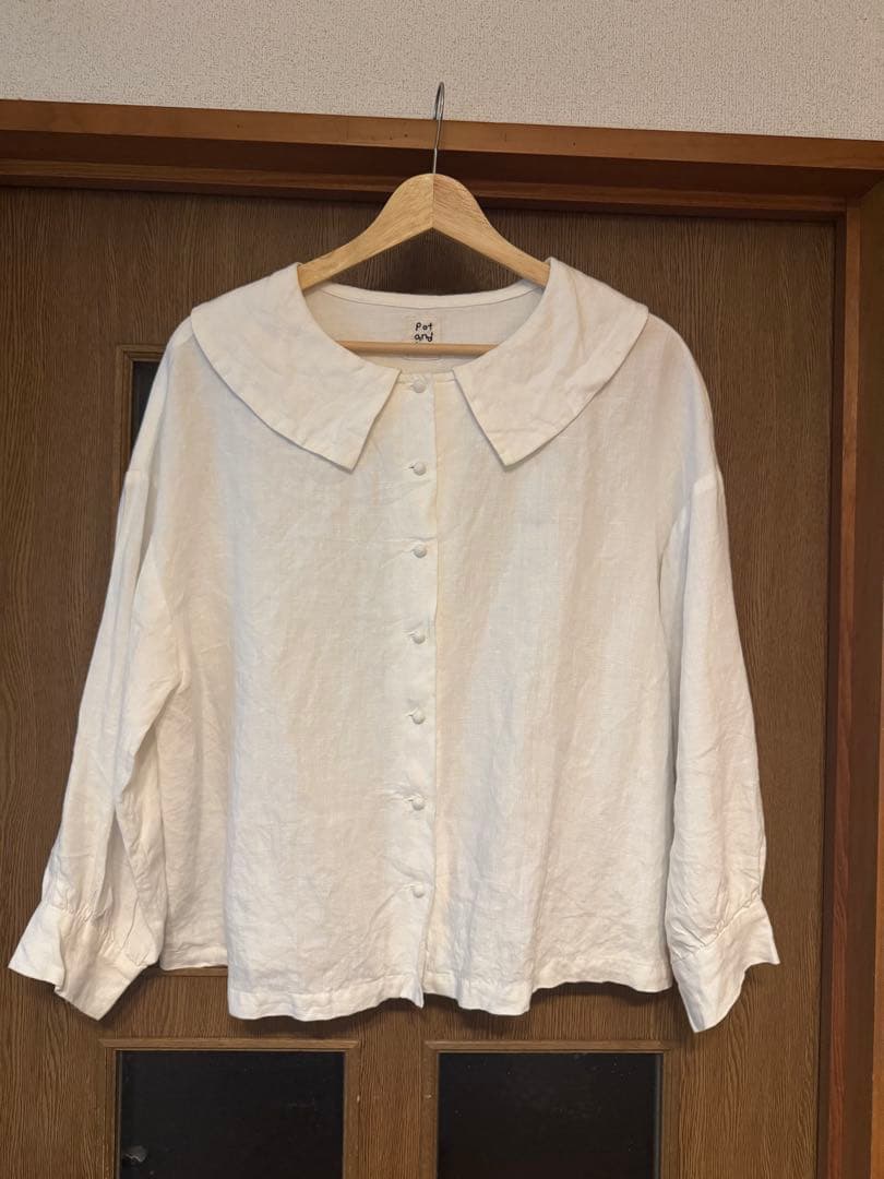 pot and tea ビッグ襟ブラウス　リネン pot and tea ビッグカラーブラウス ｜くらすこと公式オンラインストア