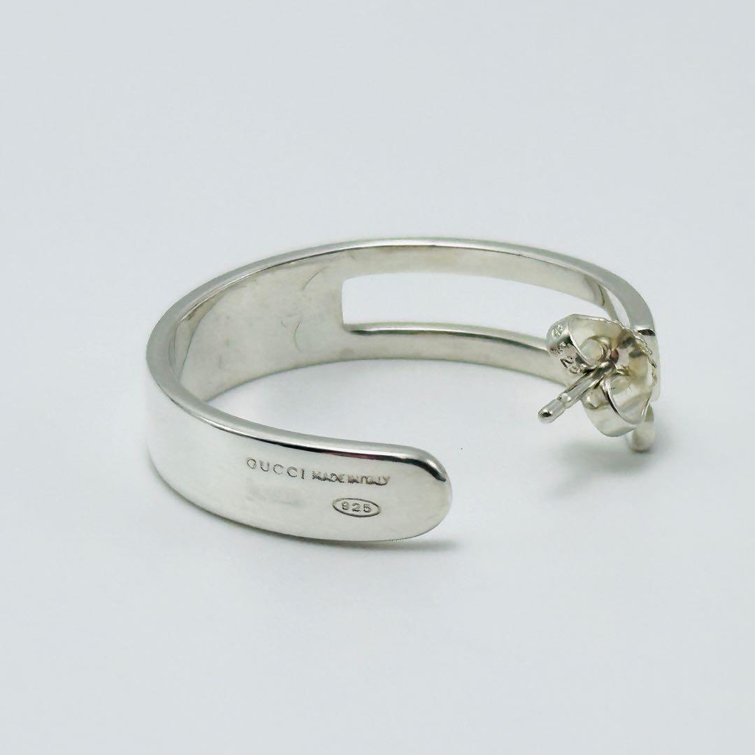 GUCCI カットアウト Gロゴ フープピアス Ag925 シルバー 片耳 - メルカリ