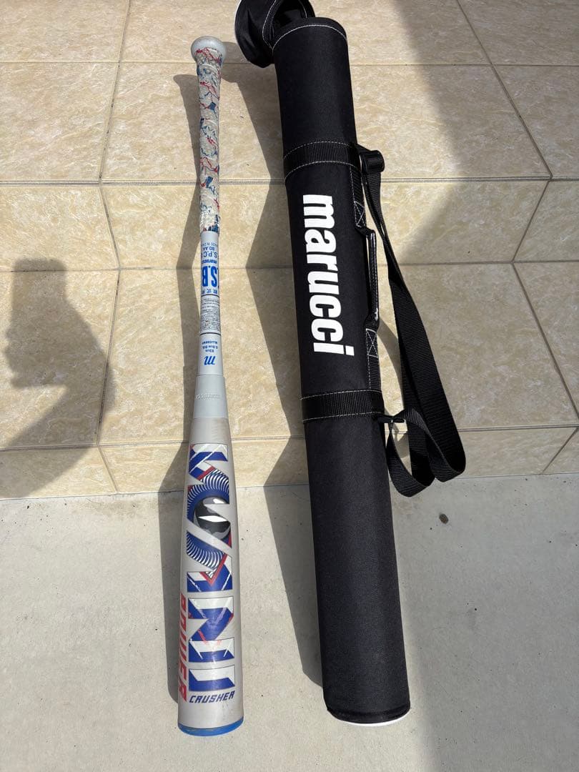 marucci 青ワニ83cm、バットケース付き marucci（マルーチ） マルチ 野球 一般軟式用バット ワニクラッシャー
