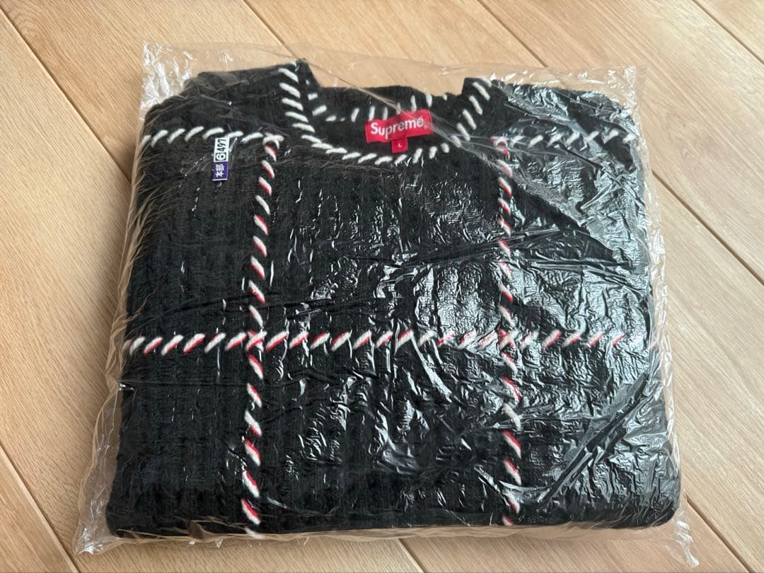 Supreme Quilt Stitch Sweater L Black23ss - メルカリ