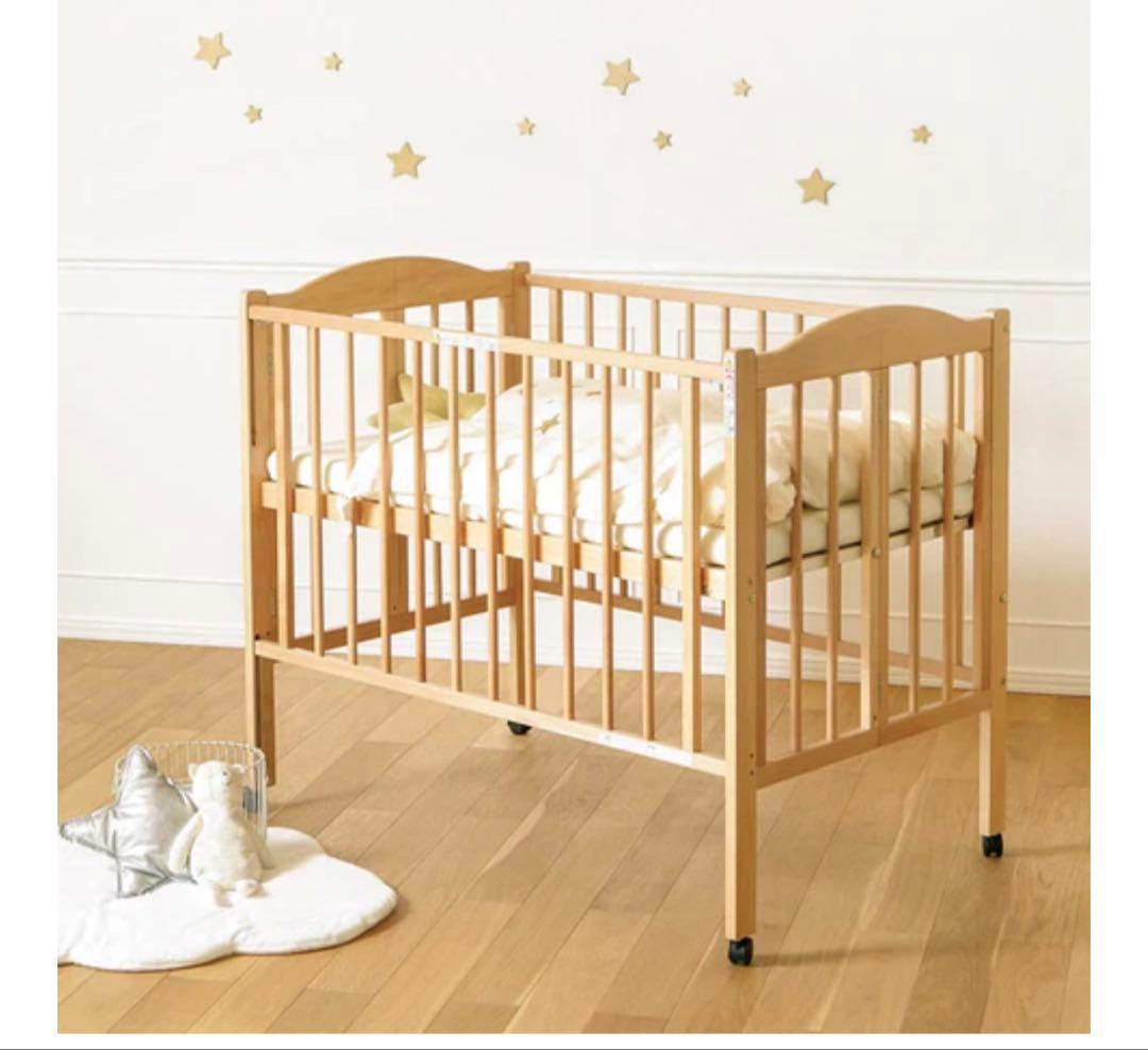 石崎家具　スリーピー　ワンタッチベビーベッド　パル　通常サイズ 6ヶ月レンタル割引中】ワンタッチハイベッド パル 石崎家具 標準サイズ