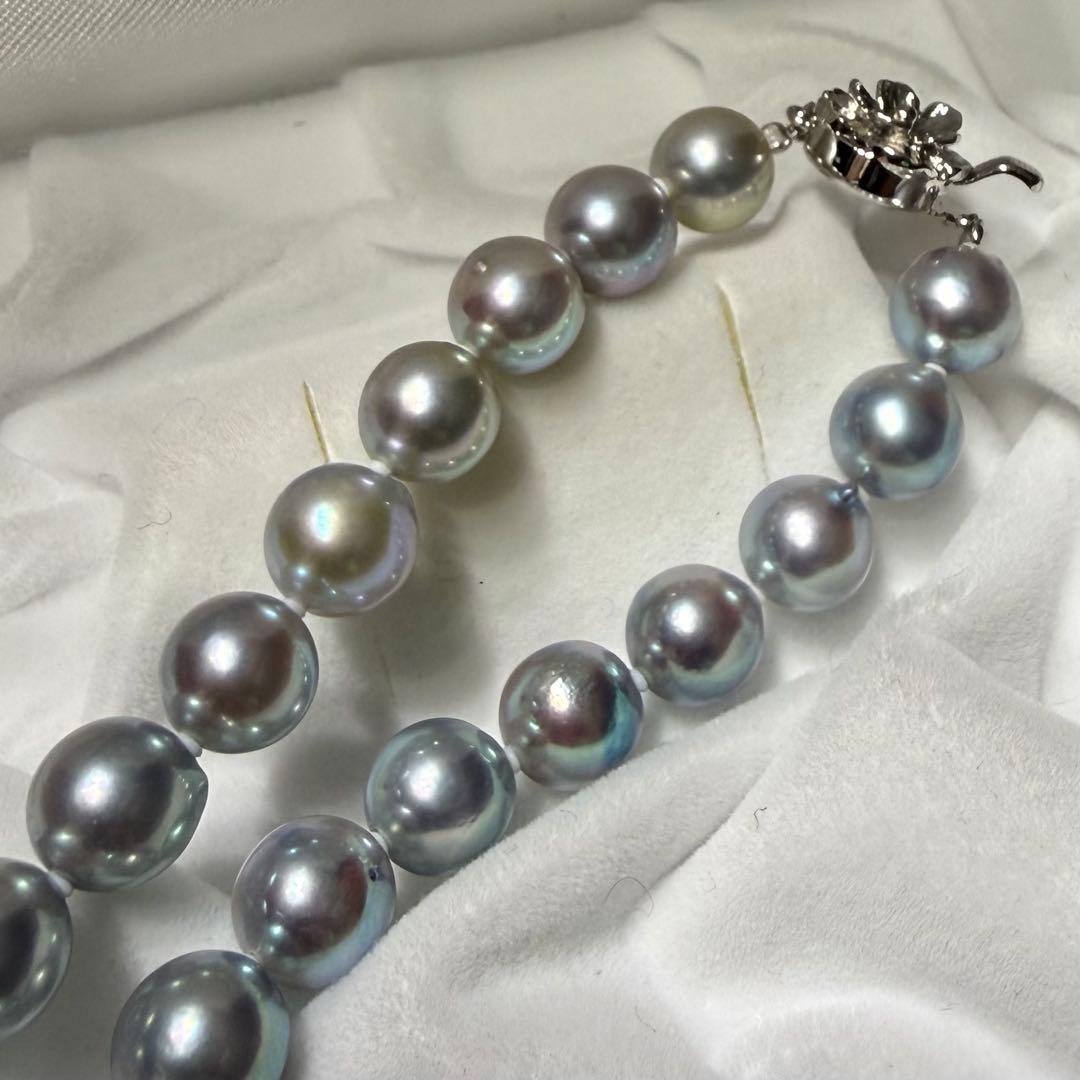 テリ強☆あこや真珠 パール ネックレス8mm 37.5g 42cm 本真珠