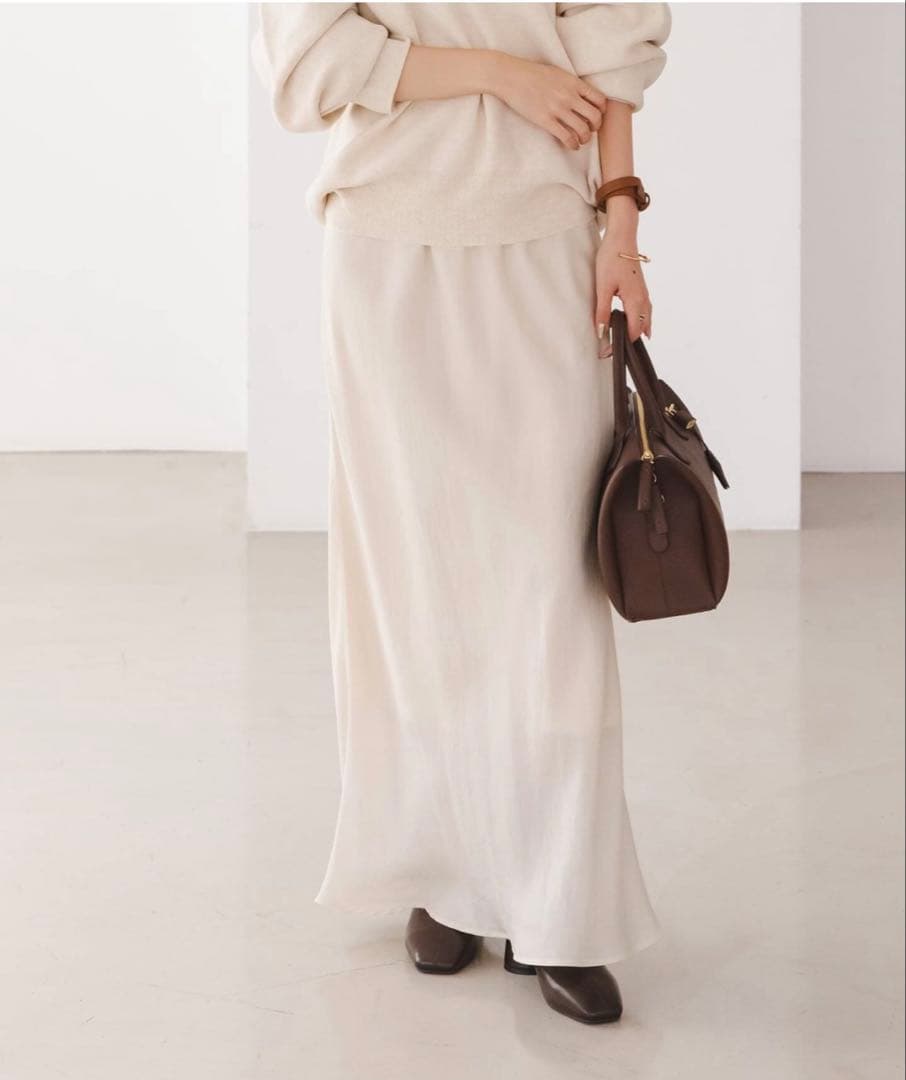 noble キュプラＡラインナロースカート NOBLE（ノーブル） スカート 「追加2」キュプラナローAラインスカート