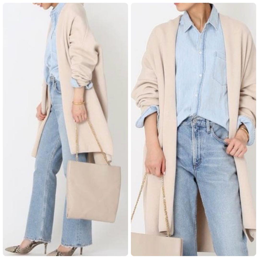 ドゥーズィエムクラス Twins cotton ショートガウン ノーカラー Deuxieme Classe（ドゥーズィエムクラス）の「Twins cotton ショート