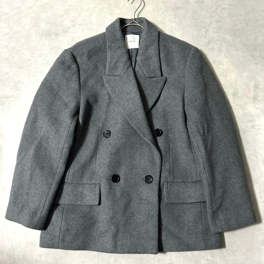 スピックアンドスパン メルトンダブルブレストコート 23AW Pコート