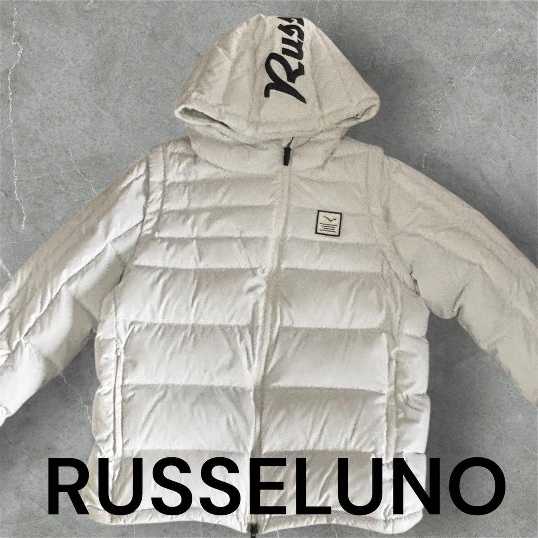RUSSELUNO ホワイトダウンジャケット size4 jacquard down jacket / ホワイト – BUNNY APARTMENT