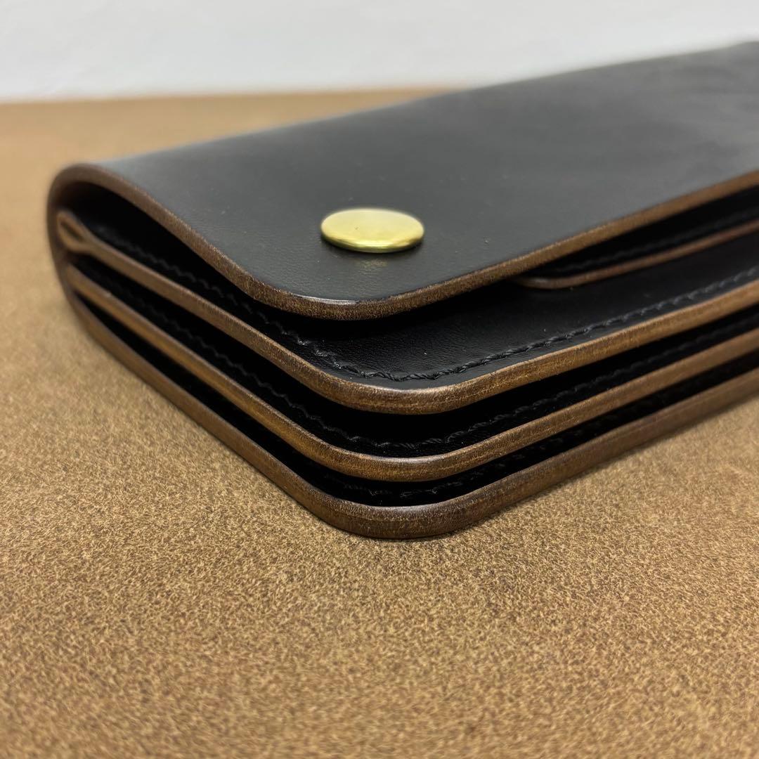 ホースバット トラッカーウォレット 黒 茶心 3層 タロン MARYAM - メルカリ