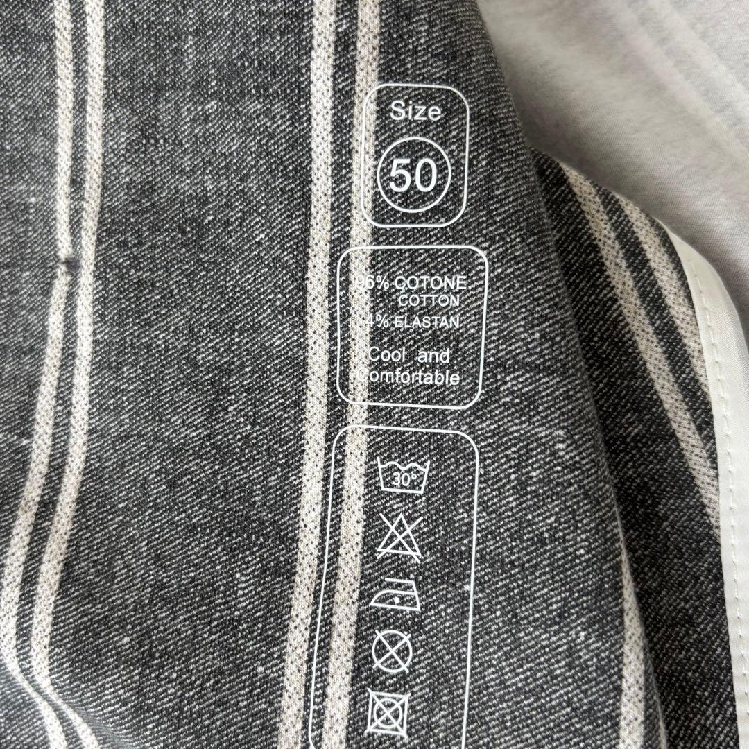 極美品/高級】チルコロ 1901 ストライプ ダブルジャケット グレー 50