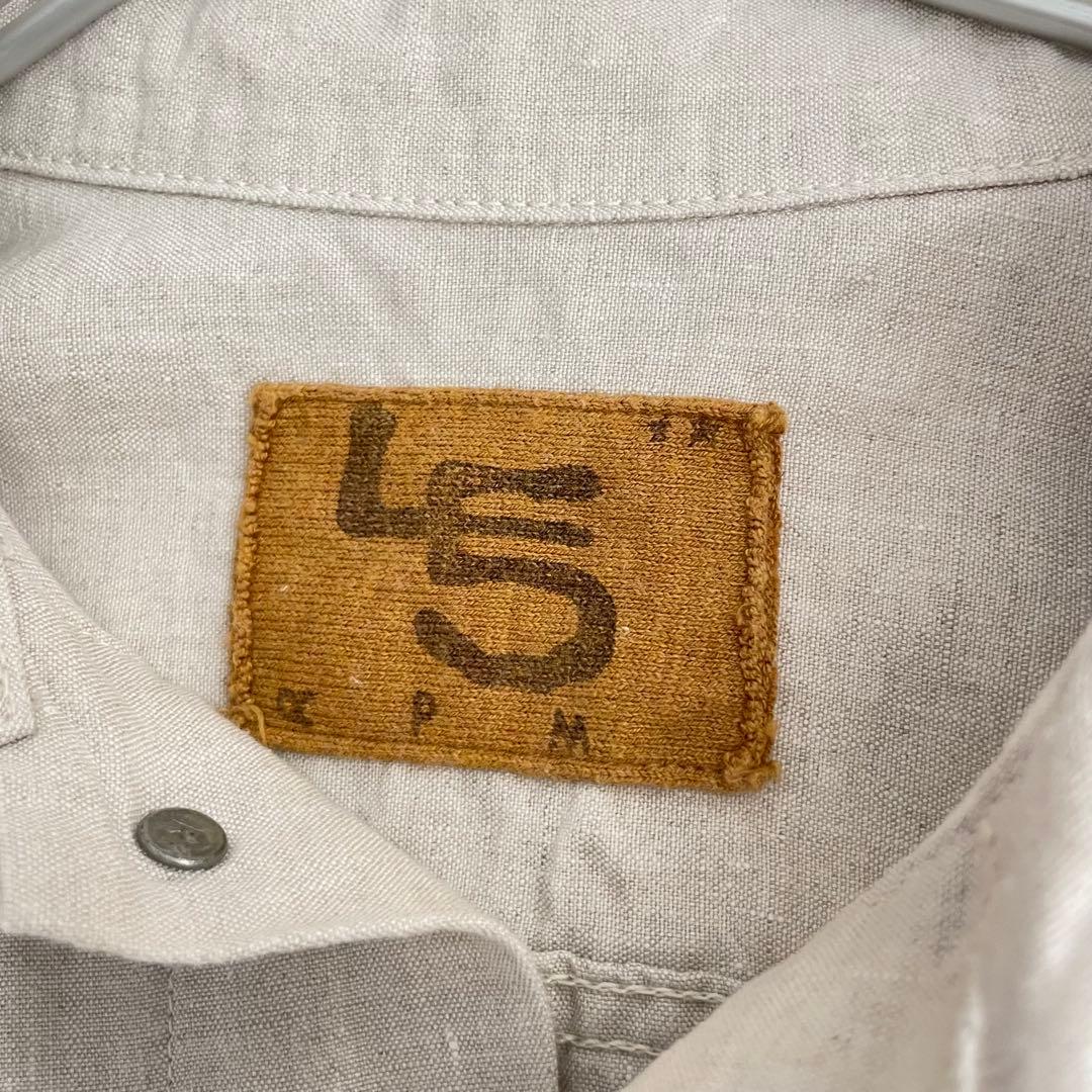 美品✨45R リネンの908空比古比女ジャン R刺繍 3rdタイプ リネン100