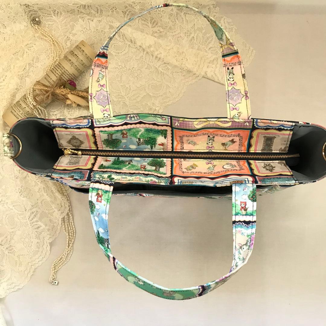 お花の子様 オーダー品 トートバッグ A4サイズ ユキエモン ハンドメイド