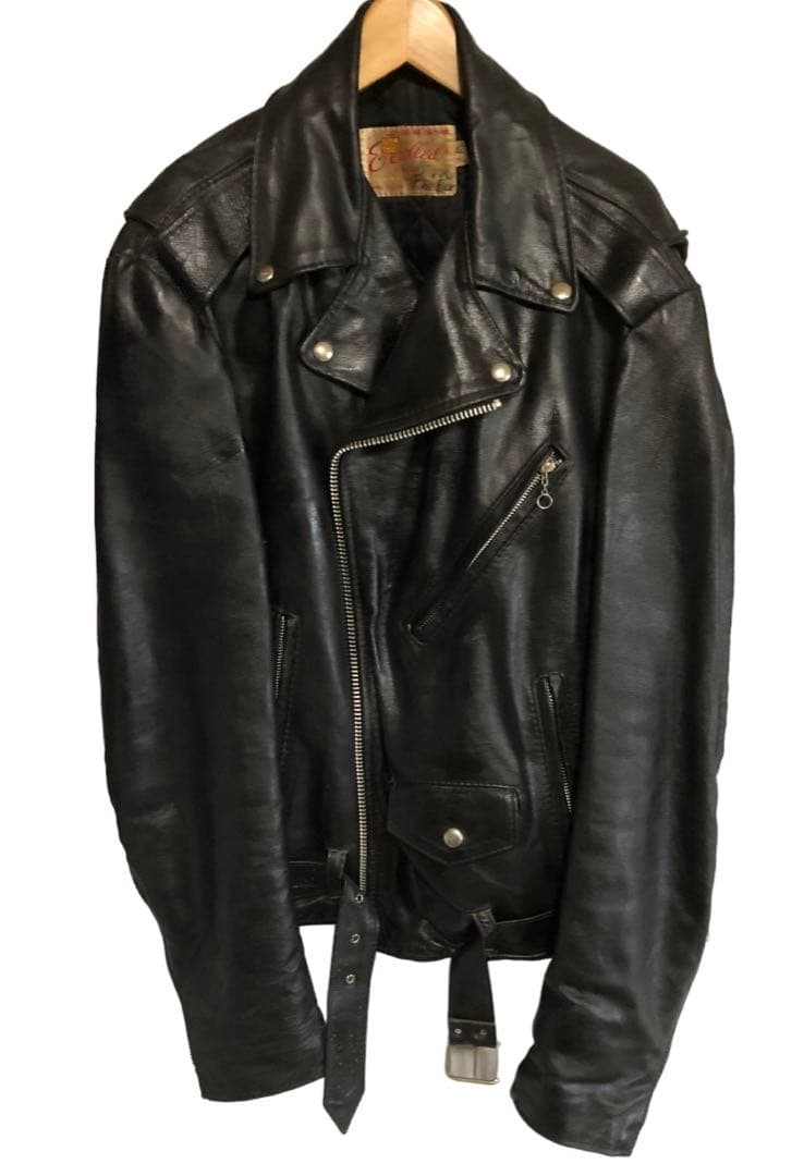 激シブ！70-80年代ヴィンテージ！Excelledダブルレザーライダース