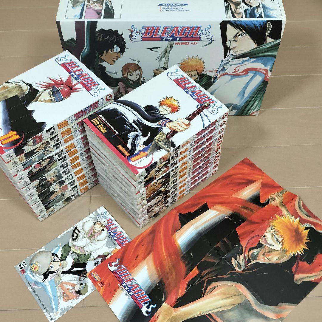 英語版　BLEACH 1-21 BLEACH MANGA BOX SET 1: Vol. 1-21 English Viz Media | eBay