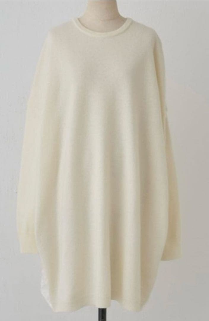 定価33,000円 BEARDSLEYビアズリーうしろジャガードニットチュニック