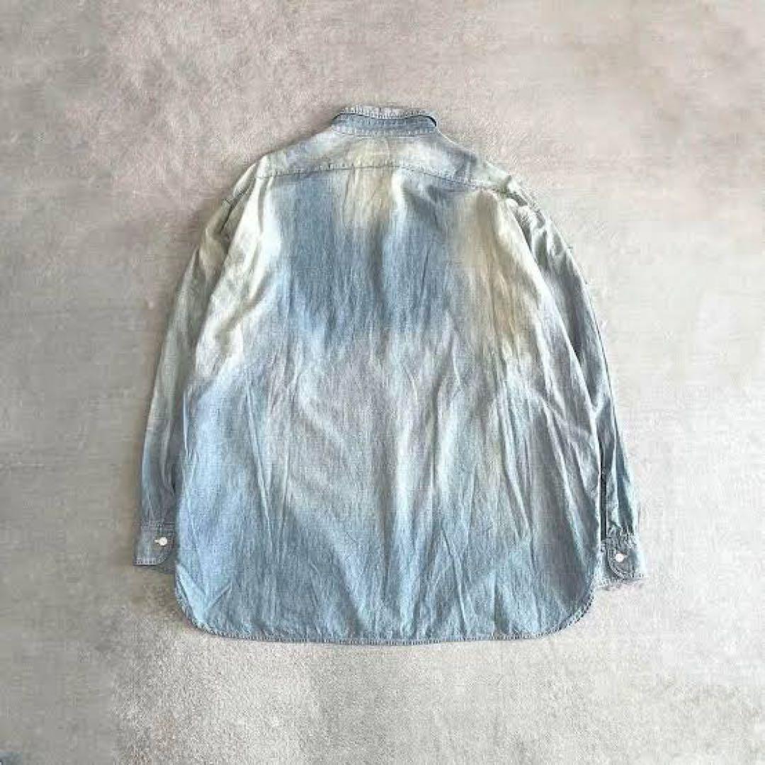 BOWWOW シャンブレーシャツ ヴィンテージ加工 XL デニムシャツ - メルカリ