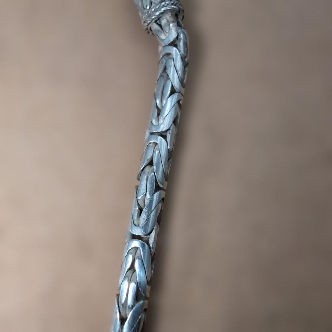 シルバー925 ビザンチンチェーン ブレスレット バリ島 ハンドメイド