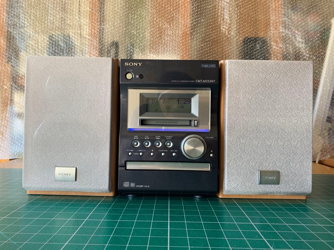 SONY ミニコンポ　CMT-M333NT CD・MD・カセットデッキ SONY CMT-M333NT ミニコンポ CDプレーヤー FM カセットデッキ - メルカリ