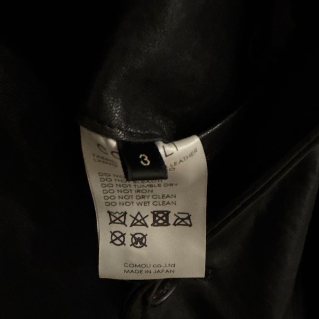 COMOLI 22AW ラムレザーカーコート サイズ3 タグあり - メルカリ
