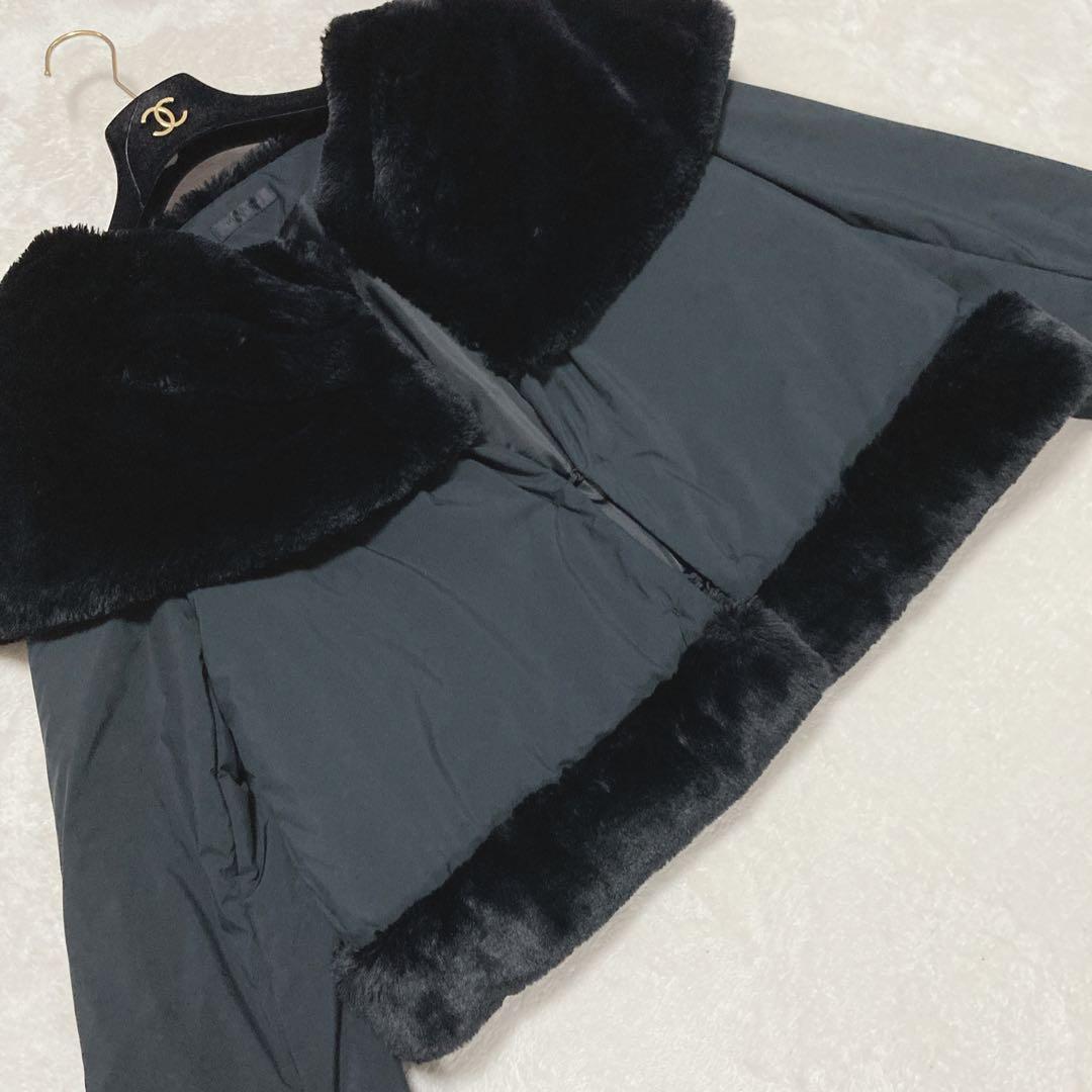 希少美品】トゥービーシック ブラック ボアコート ボアジャケット