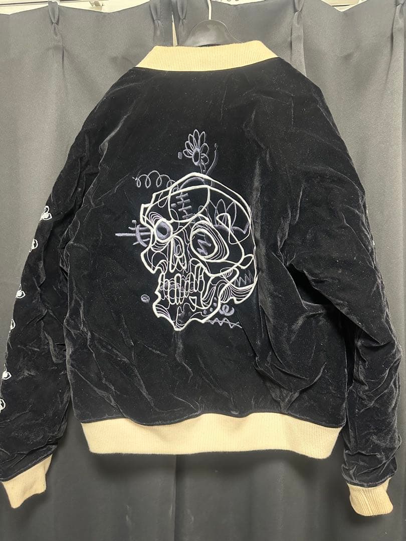 ジャケット・アウター HAIGHT New School Skull Velour Jacket Amazon | [ヘイト] アウター New School Skull Velour Jacket ベロア