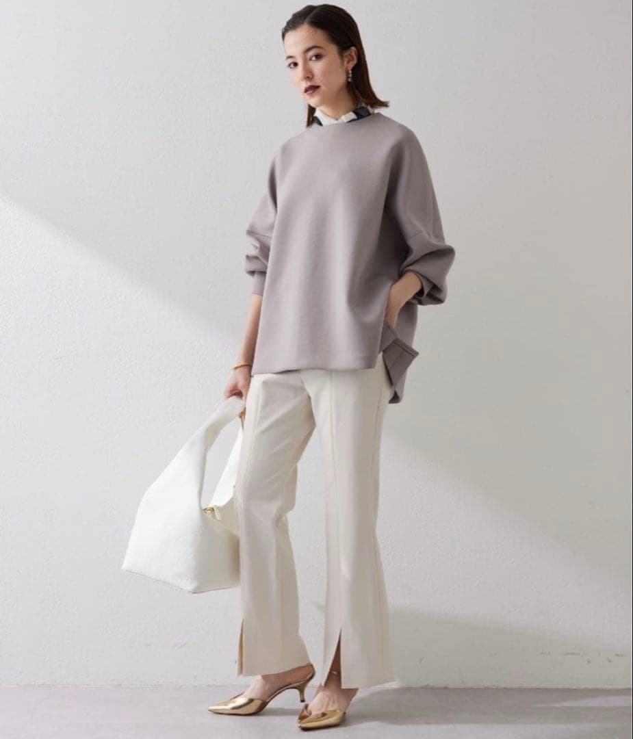 whim Gazette フロントスリットパンツ アイボリー 36サイズ 美品