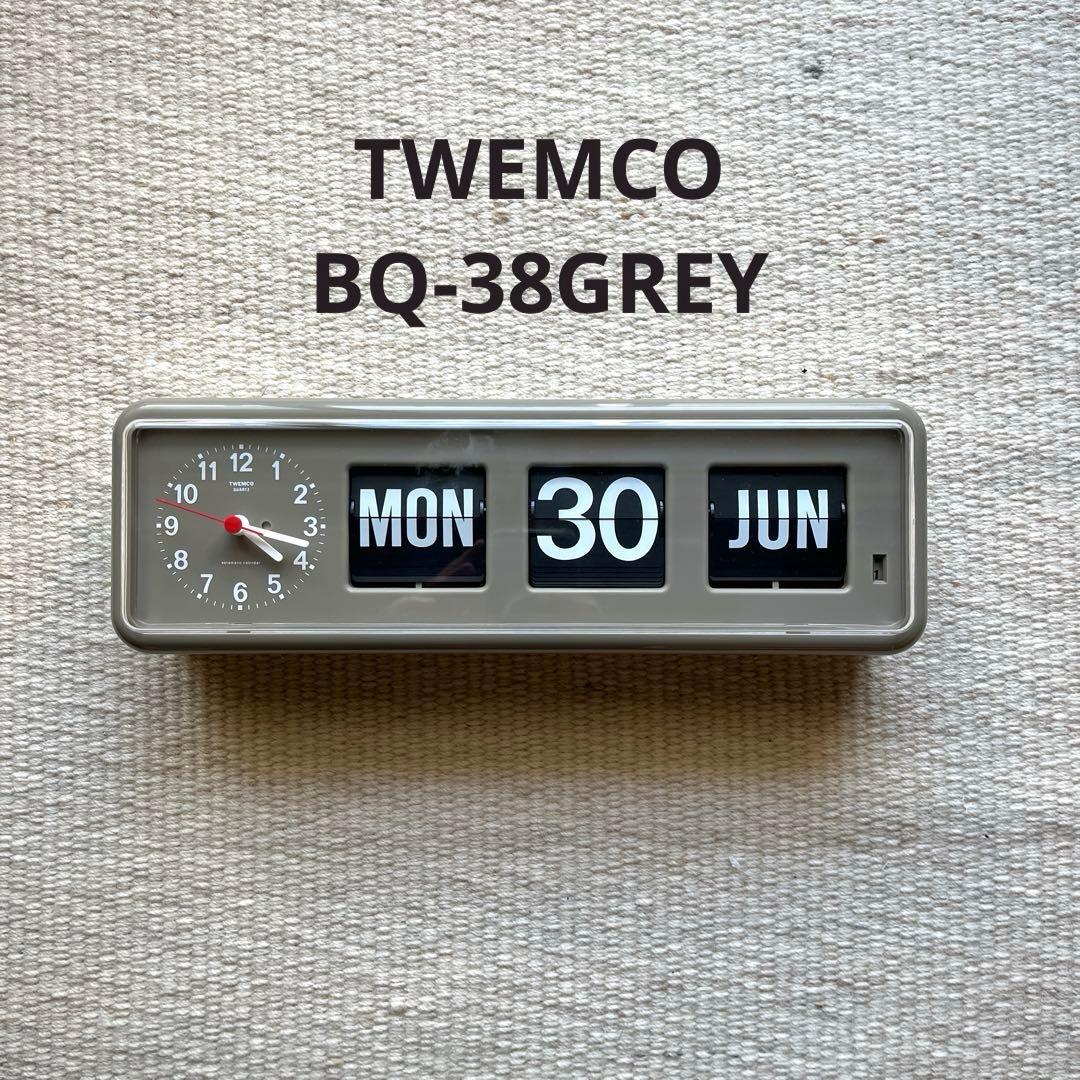 【美品/TWEMCO】　トゥエンコ　BQ-38 GREY　置き掛け兼用時計 楽天市場】時計 TWEMCO トゥエンコ 置掛け BQ-38GREY パタパタ