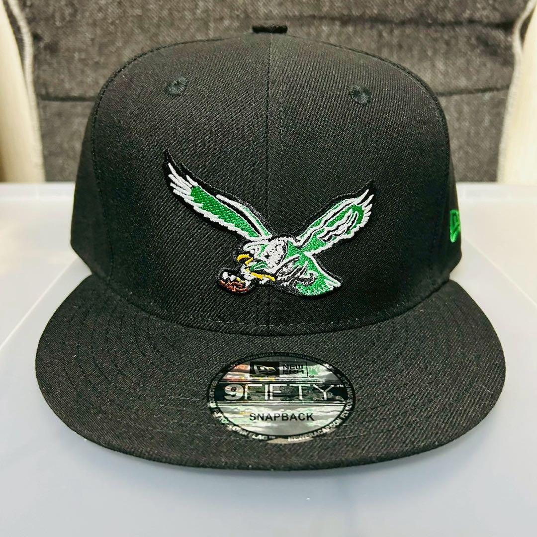 新品未使用 New Era フィラデルフィア・イーグルス ブラック キャップ