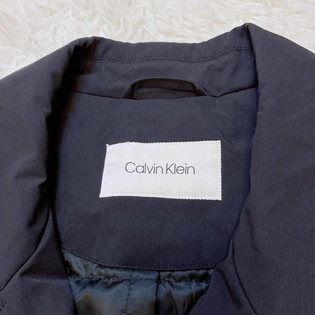 極美品✨】カルバンクライン ステンカラーコート キルティング ブラック