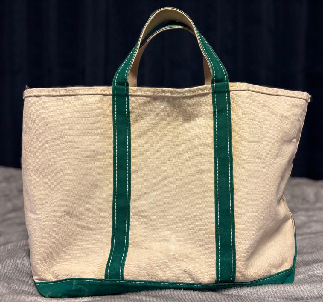 80s L.L.BEAN エルエルビーン ボートアンドトート USA製 緑 単色
