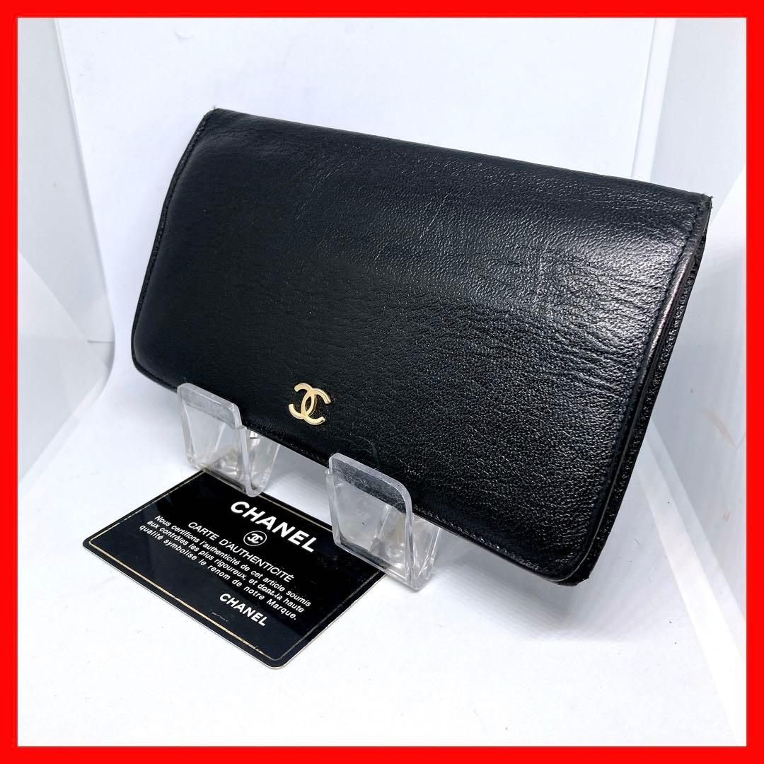 17 シャネル ココマーク 長財布 黒 キャビアスキン レザー - メルカリ