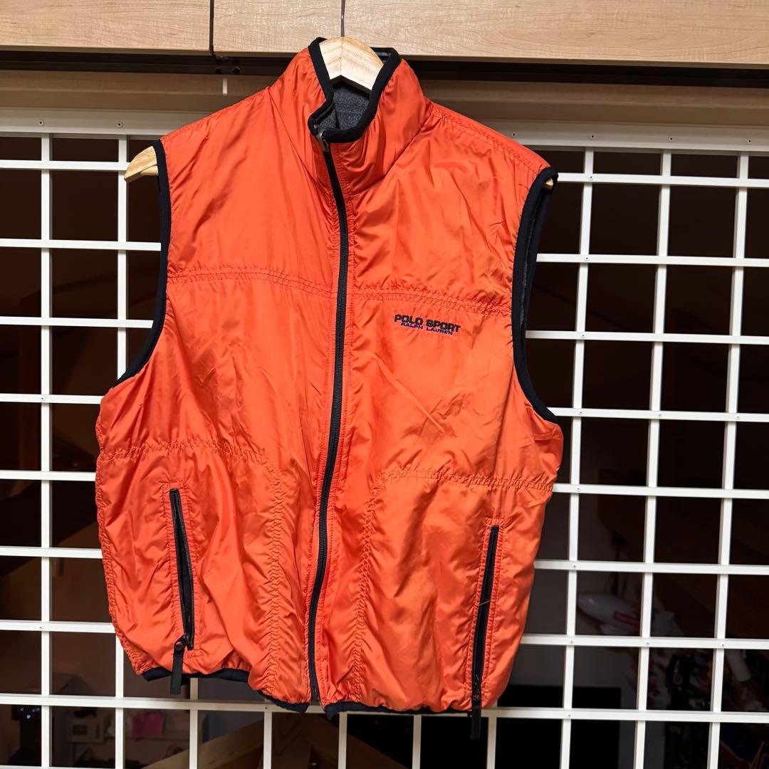 L】POLO SPORTS ポロスポーツ リバーシブルベスト USA製