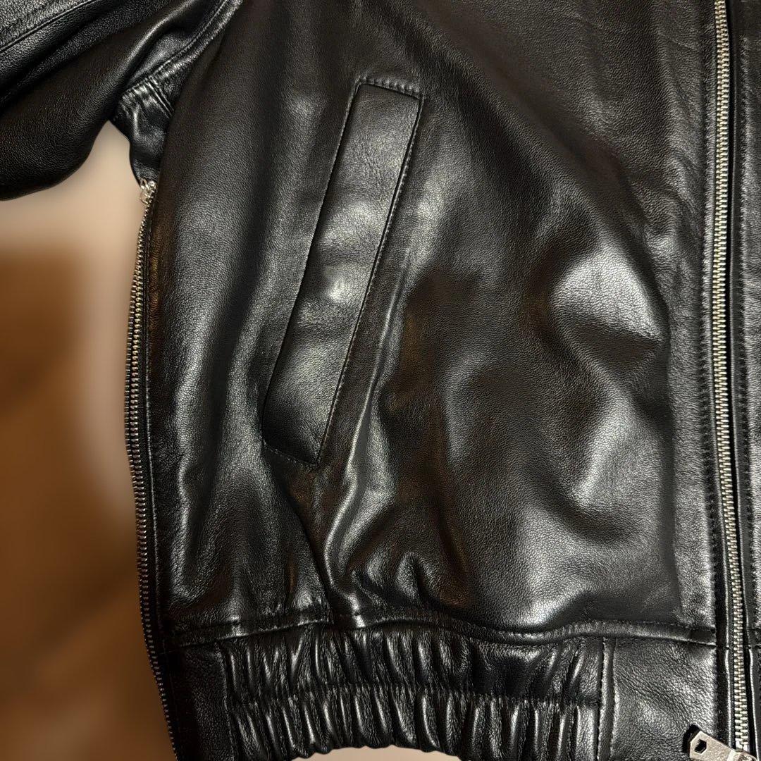 シープレザーMA-1【MAISON SPECIAL】黒 Mサイズ ほぼ新品 - メルカリ