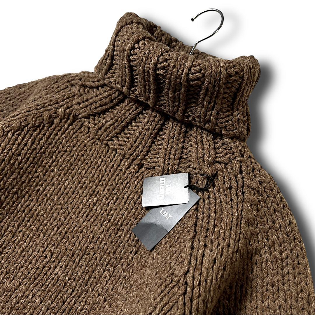 L TMT ウール100％ タートルネック セーター ニット