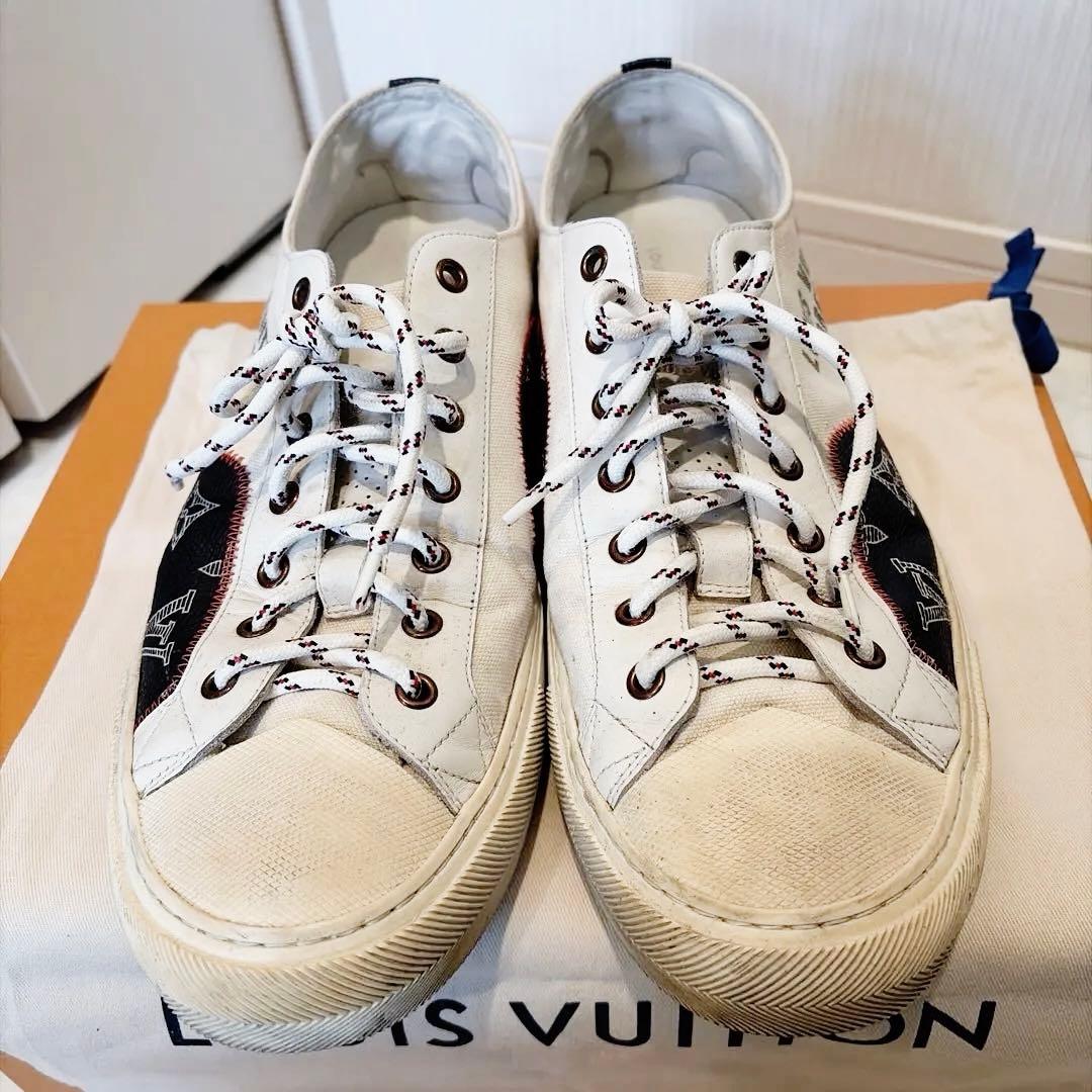 正規品]ルイヴィトン タトゥーライン モノグラムスニーカーサイズ10