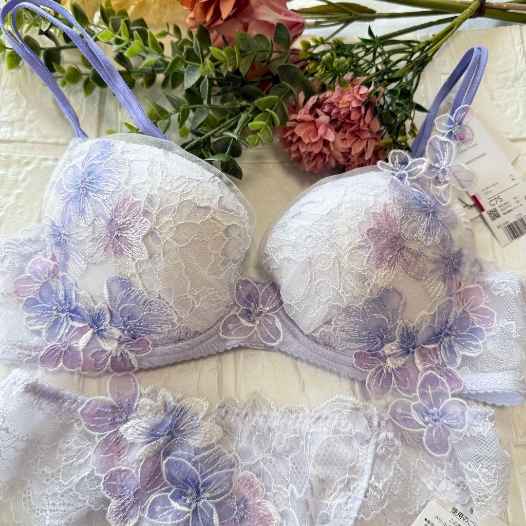 新品】wacoal パルファージュ 44 ブラ ソングセット C75M PU - メルカリ