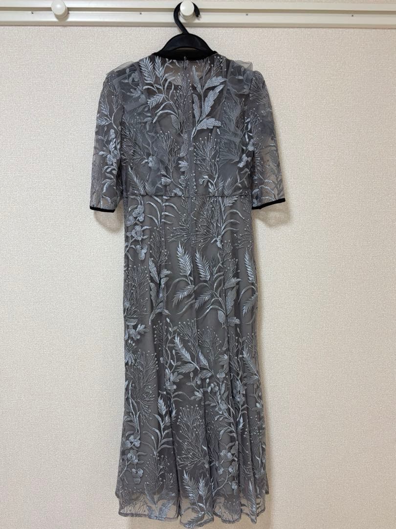 LEJA】刺繍レース配色パイピングショルダーフリルドレス/レジャ - メルカリ